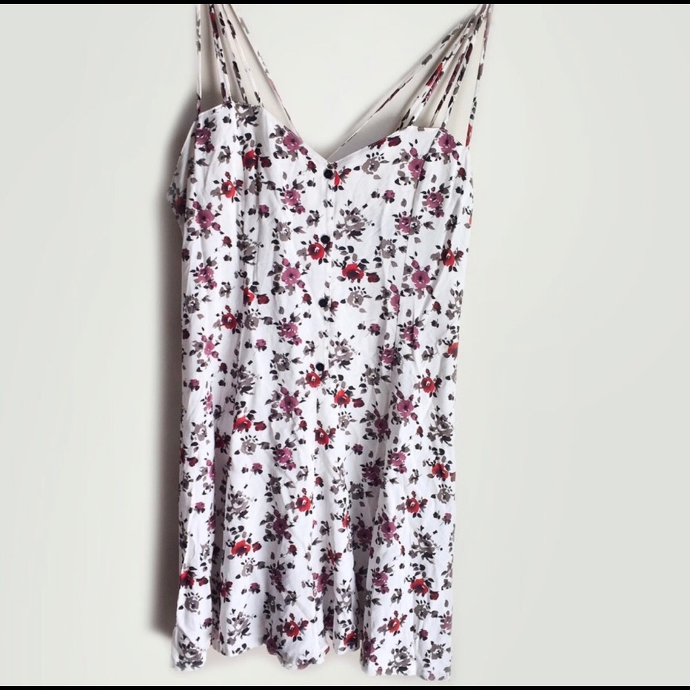 The Kooples - White Floral Silk Casual Romper
